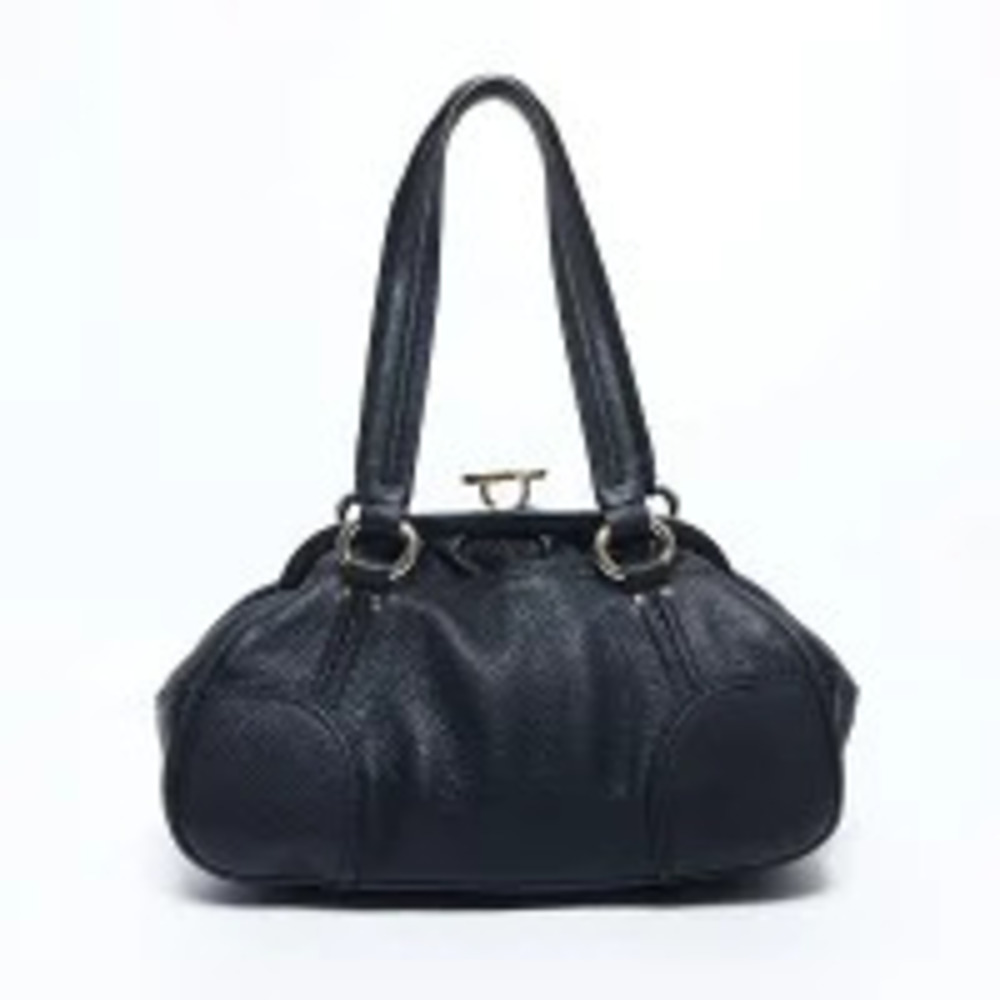 Celine leather shoulder bag clasp closure black - Picture 3 of 13